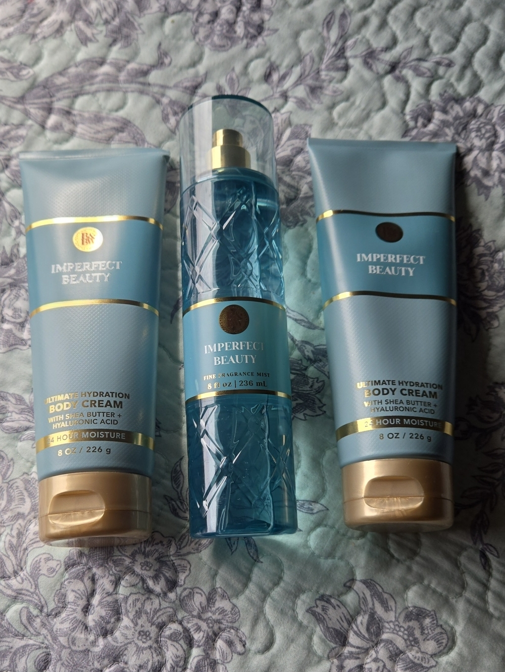 Bath & Body Works Imperfect Beauty Hydrating Body Cream & Fragrance Mist Set